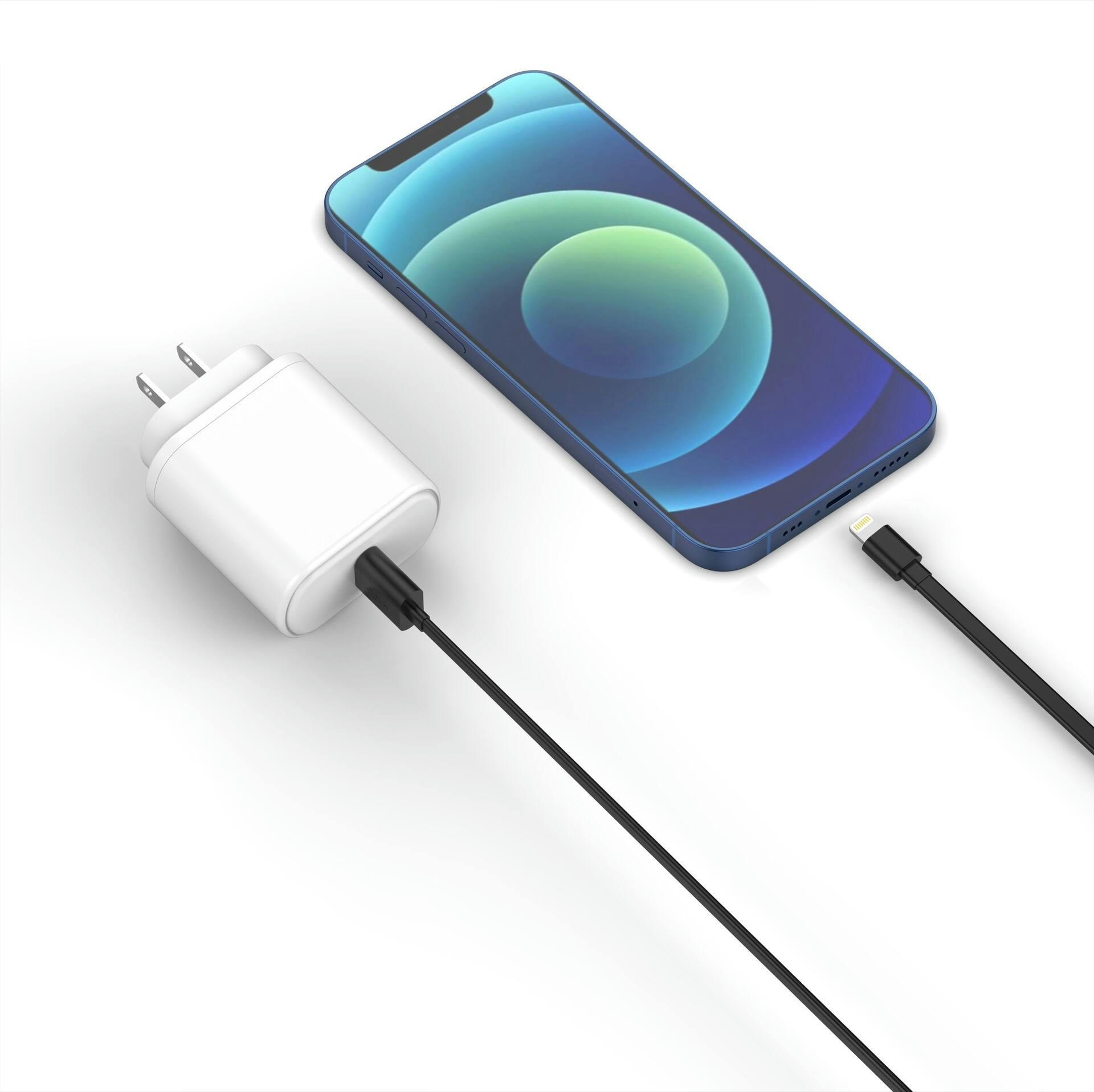 Bluehive Soft Rubber Lightning™ to USB Charge & Sync Cable, for Select Apple Devices, 6-in, Assorted Colours