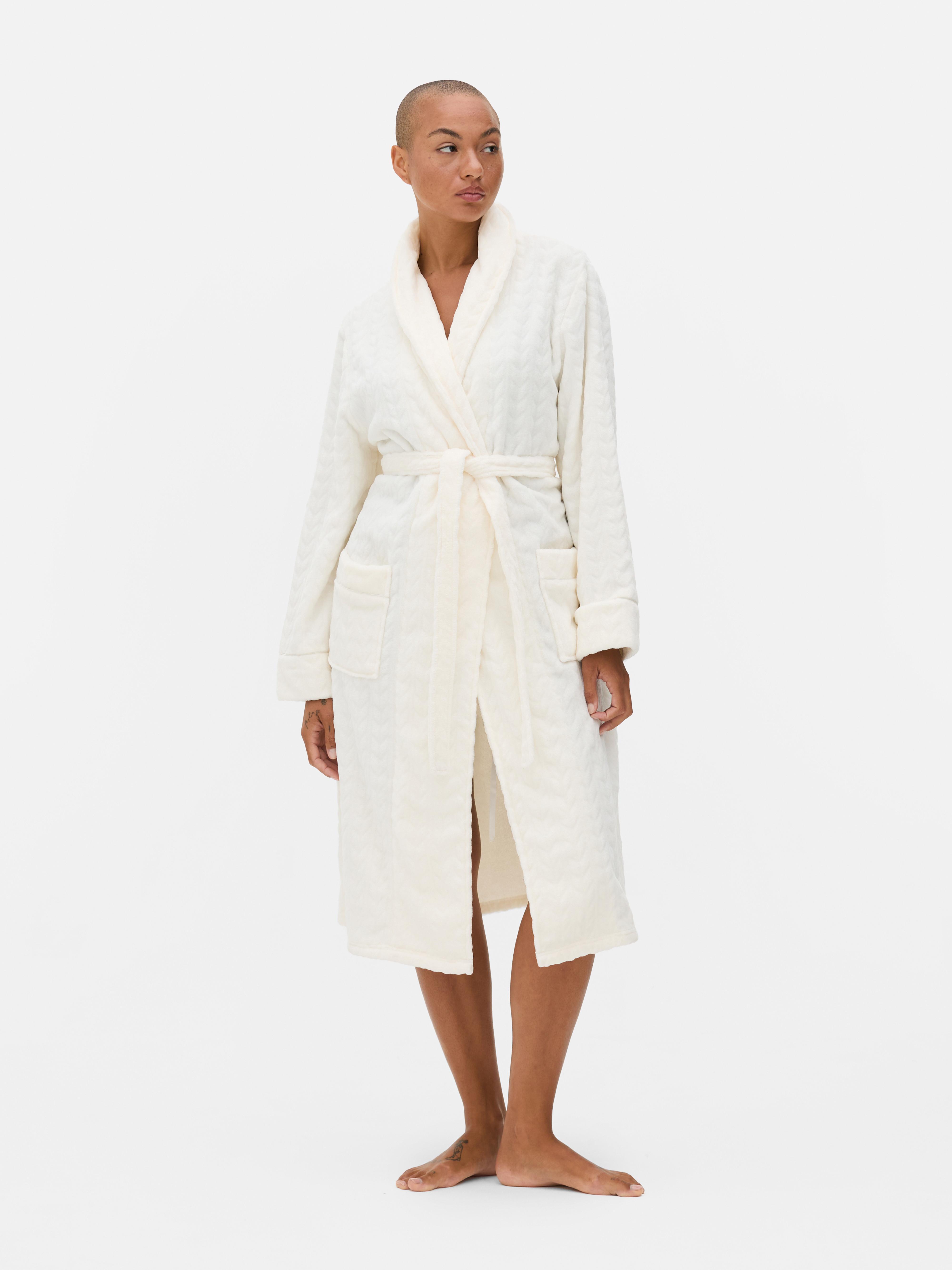 Cozy Midi Tie Dressing Gown