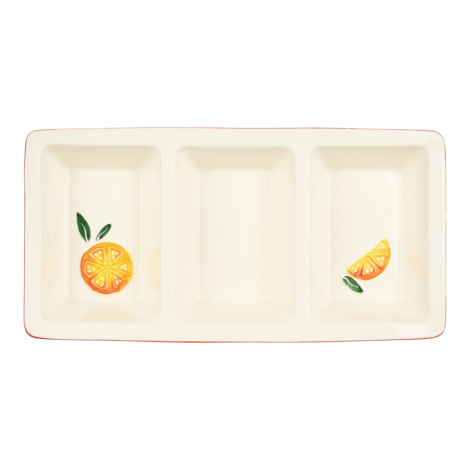 Snackschale Orange Orange,L 310 x B 160 x H 40 mm