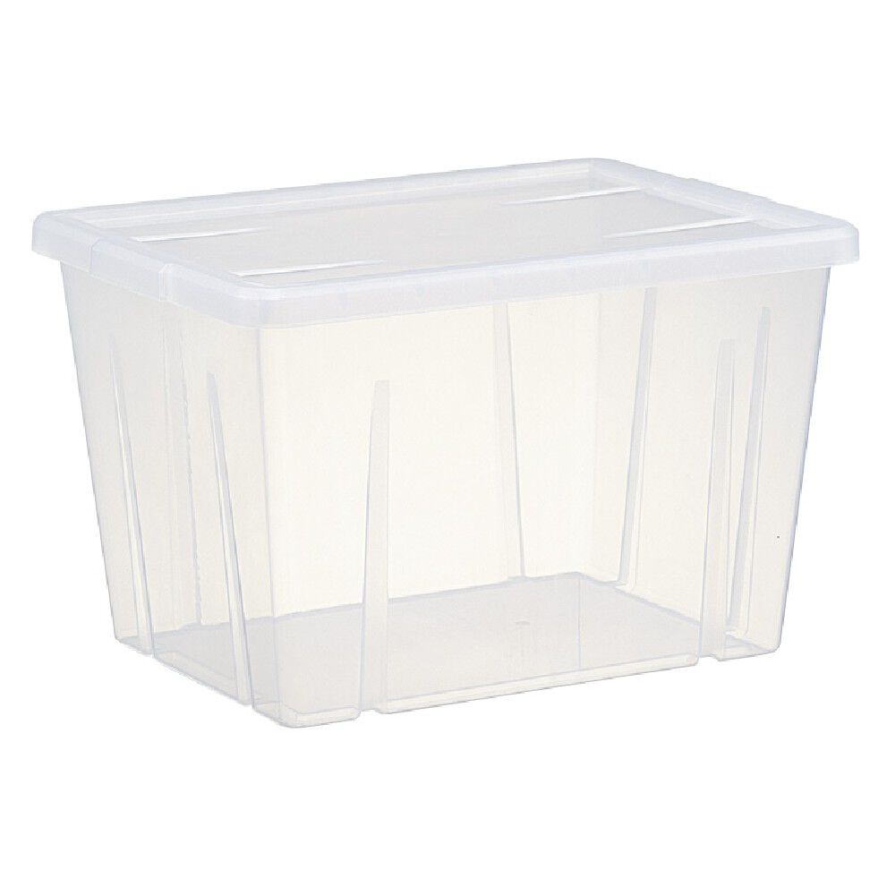 BoÎte de rangement transparente avec couvercle 18,8L