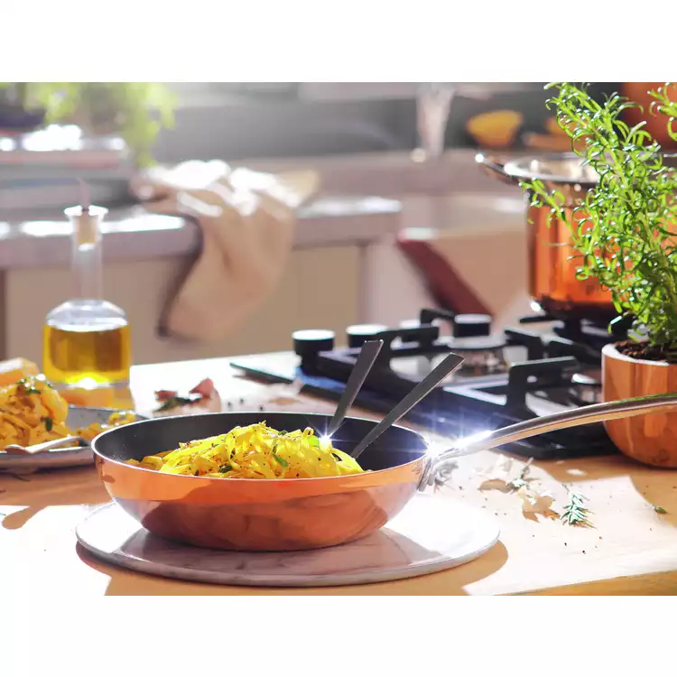 Habitat 24cm Copper Triply Frying Pan