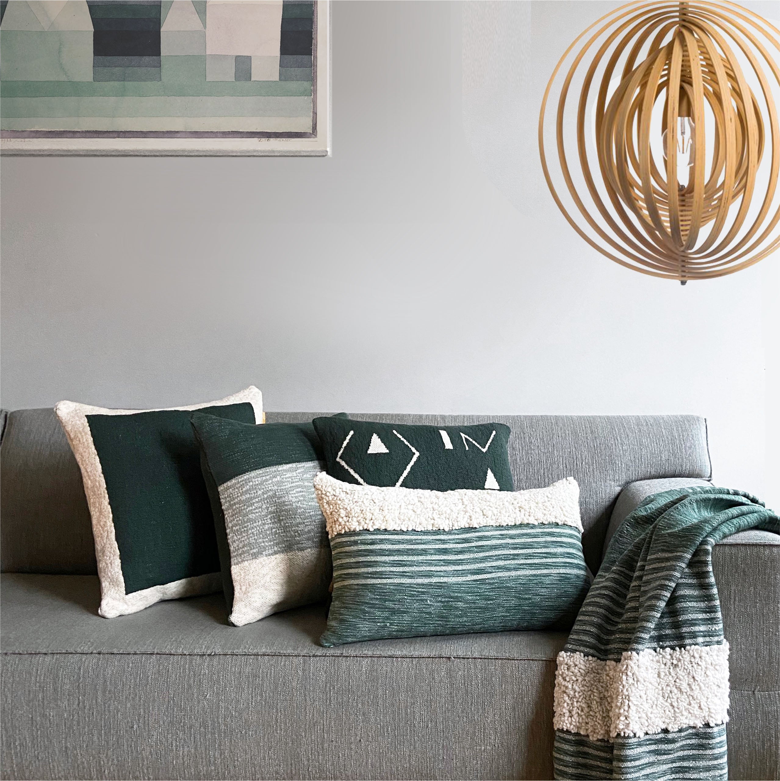 Malagoon Tribal Sierkussen - Groen