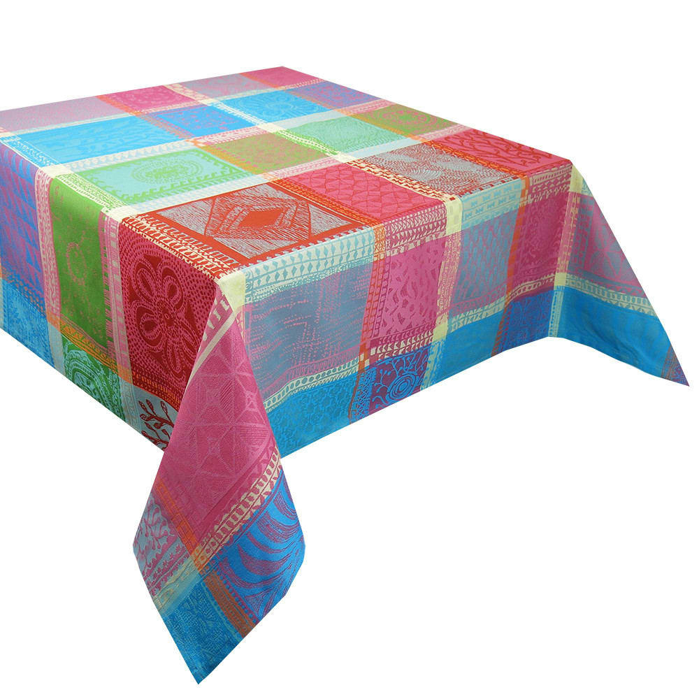 MILLE WAX COCKTAIL - Nappe carrée  pur coton multicolore 180x180 cm