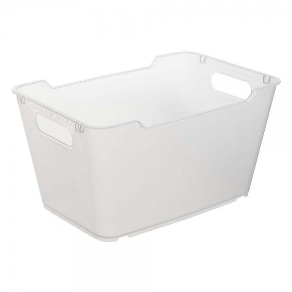 Panier de rangement lifestyle transparent 6 litres - Naturel