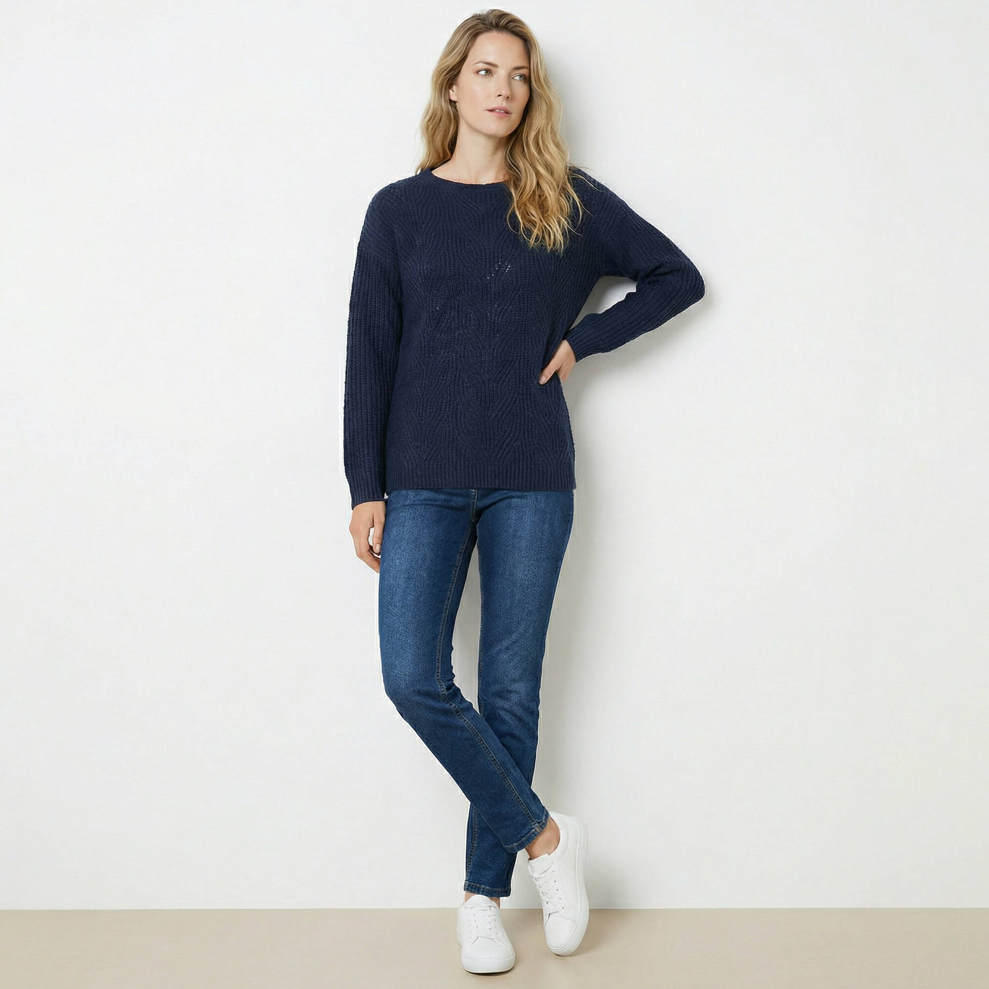 Pull spécial petites, maille perlée