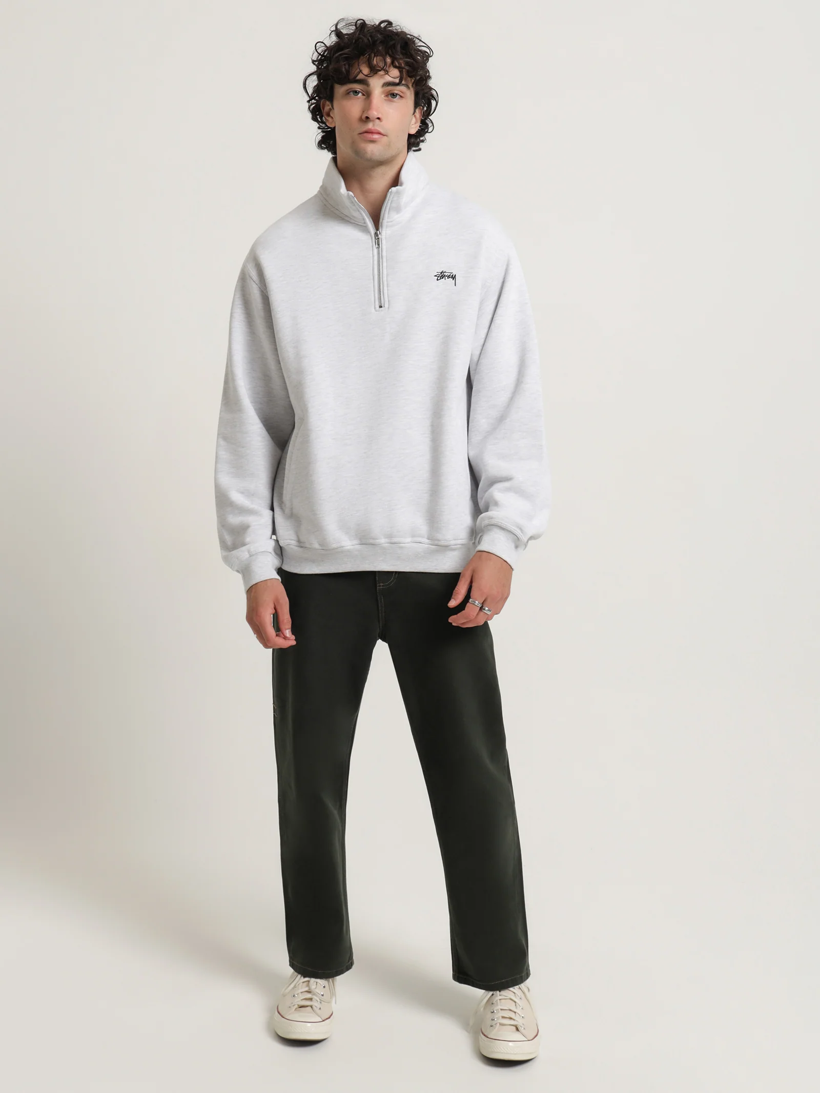 Stock Logo Mock Neck Sweater