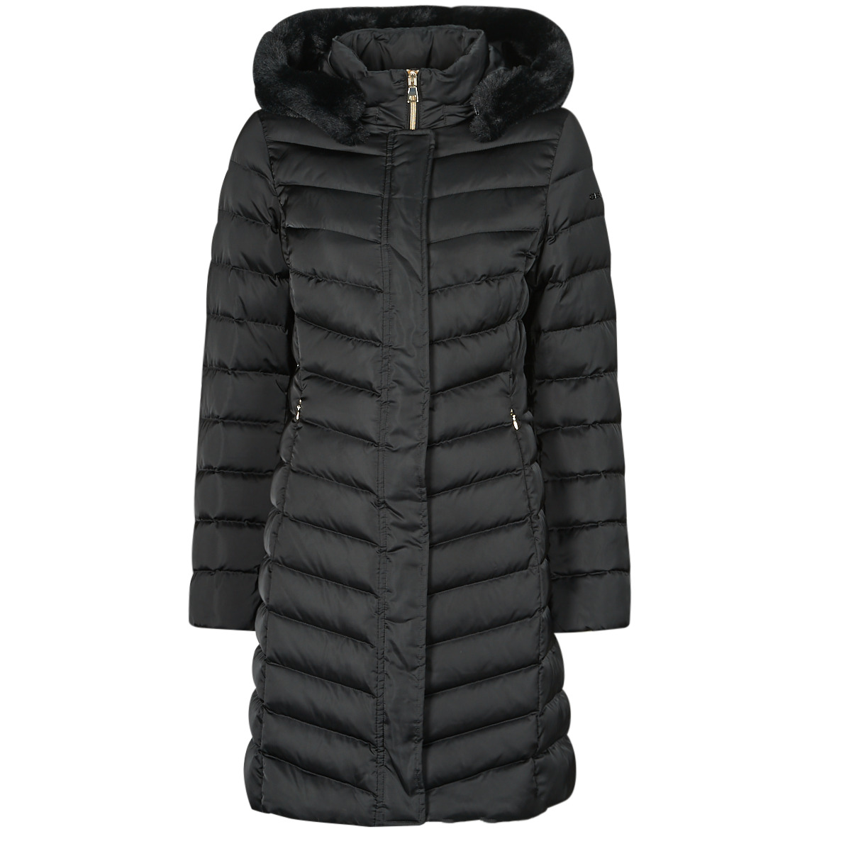 Geox - W BETTANIE LONG JKT - Black