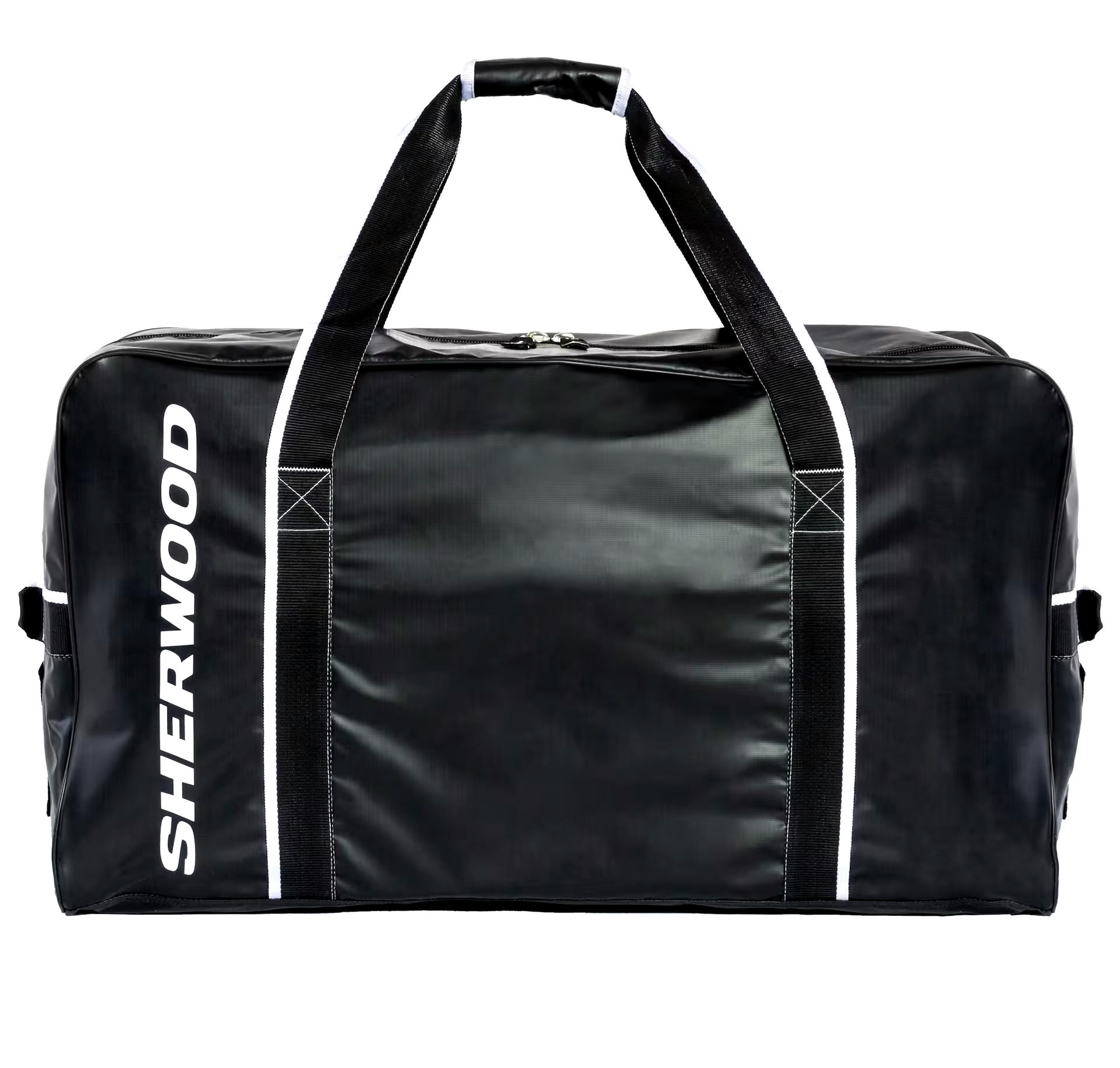 Sherwood Team Tarp Hockey Bag with Accessories/Toiletry Bag, Carry, Senior, Black, 32-in