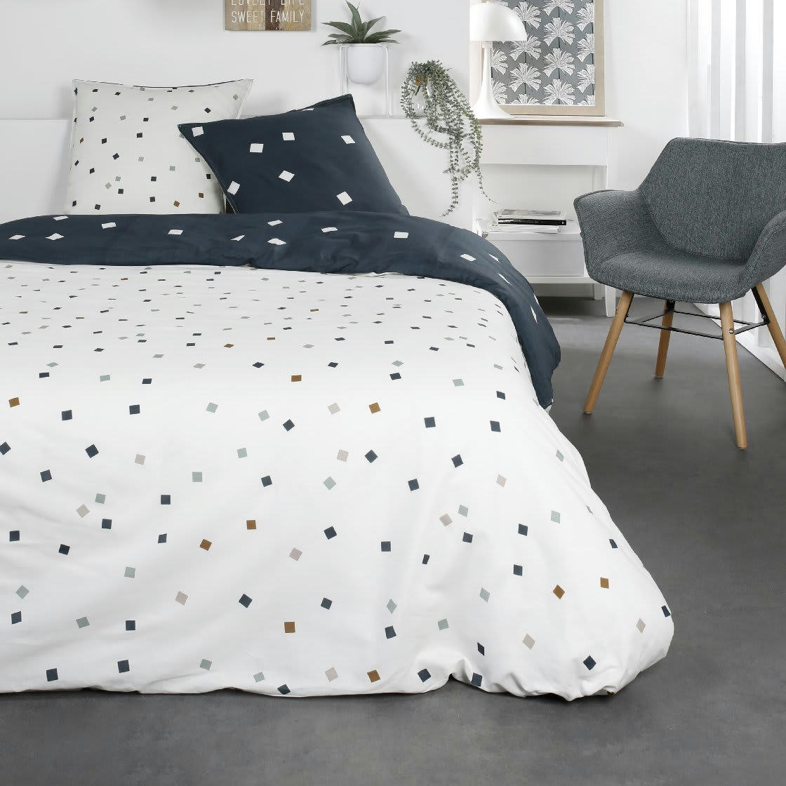 SUNSHINE DAKA - Parure de lit 2 personnes imprimé en Coton Multicolore 240x260 cm