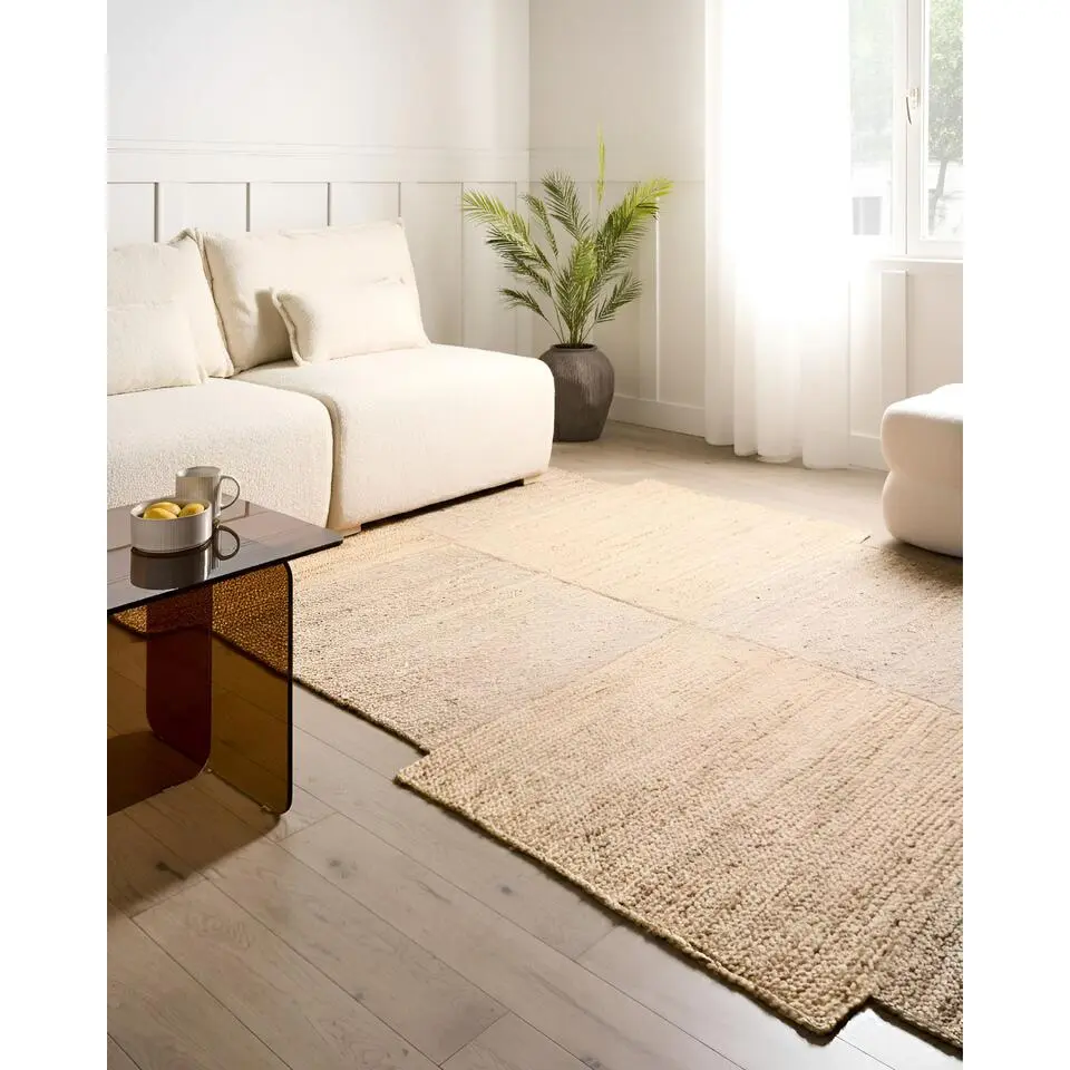 SANGLI - Vloerkleed - Beige - 200 x 300 cm - Jute