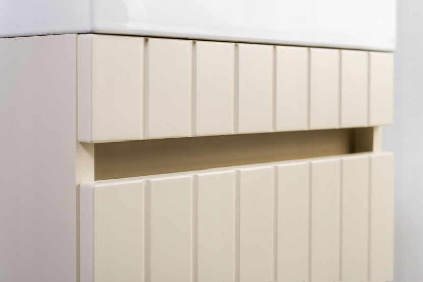 KOMPLET Zestaw Mebli Łazienkowych 3 Elementy MDF MIGDAŁ LINE