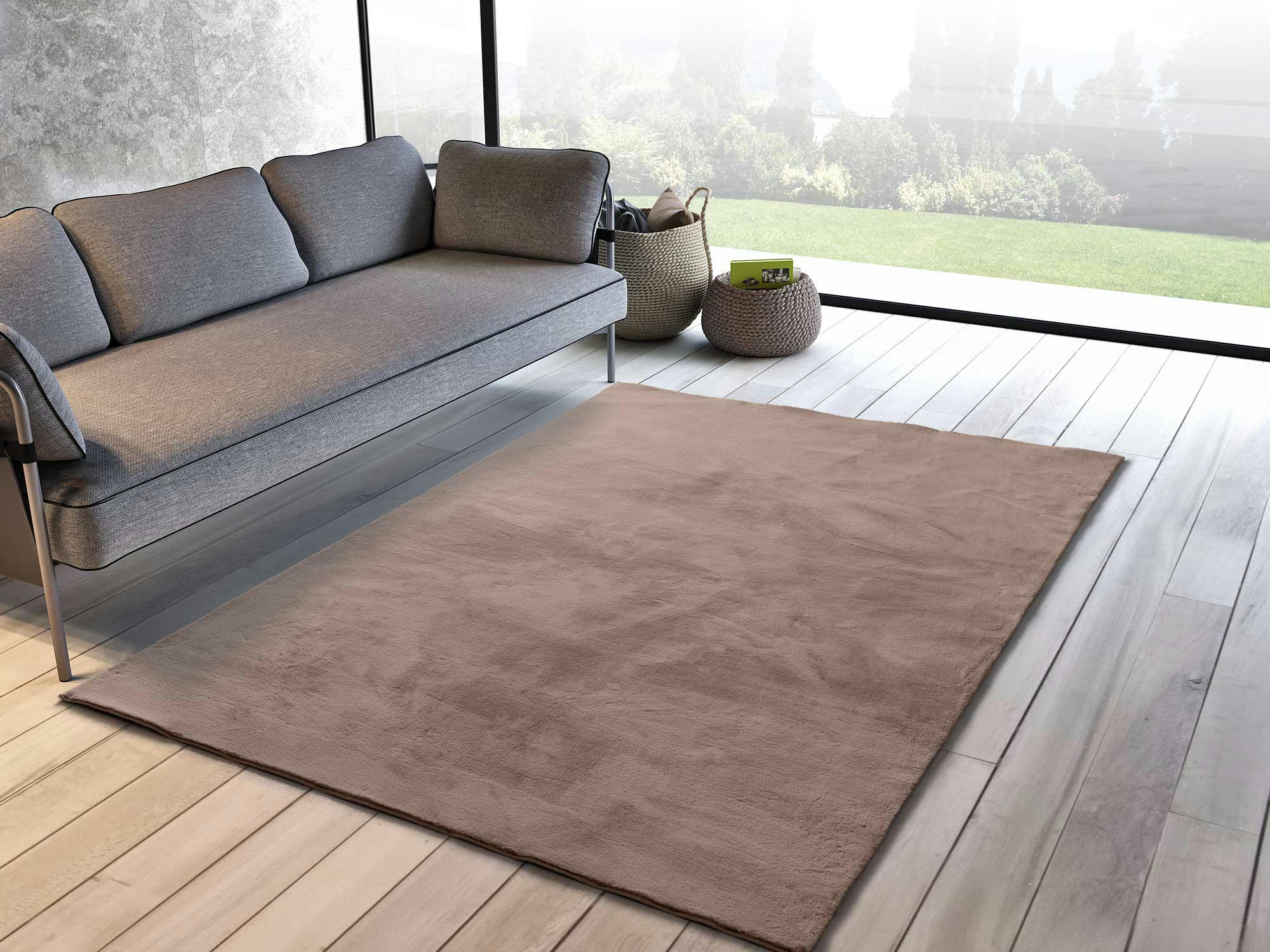XIANA - Tapis doux lavable en vison, 80X150 cm