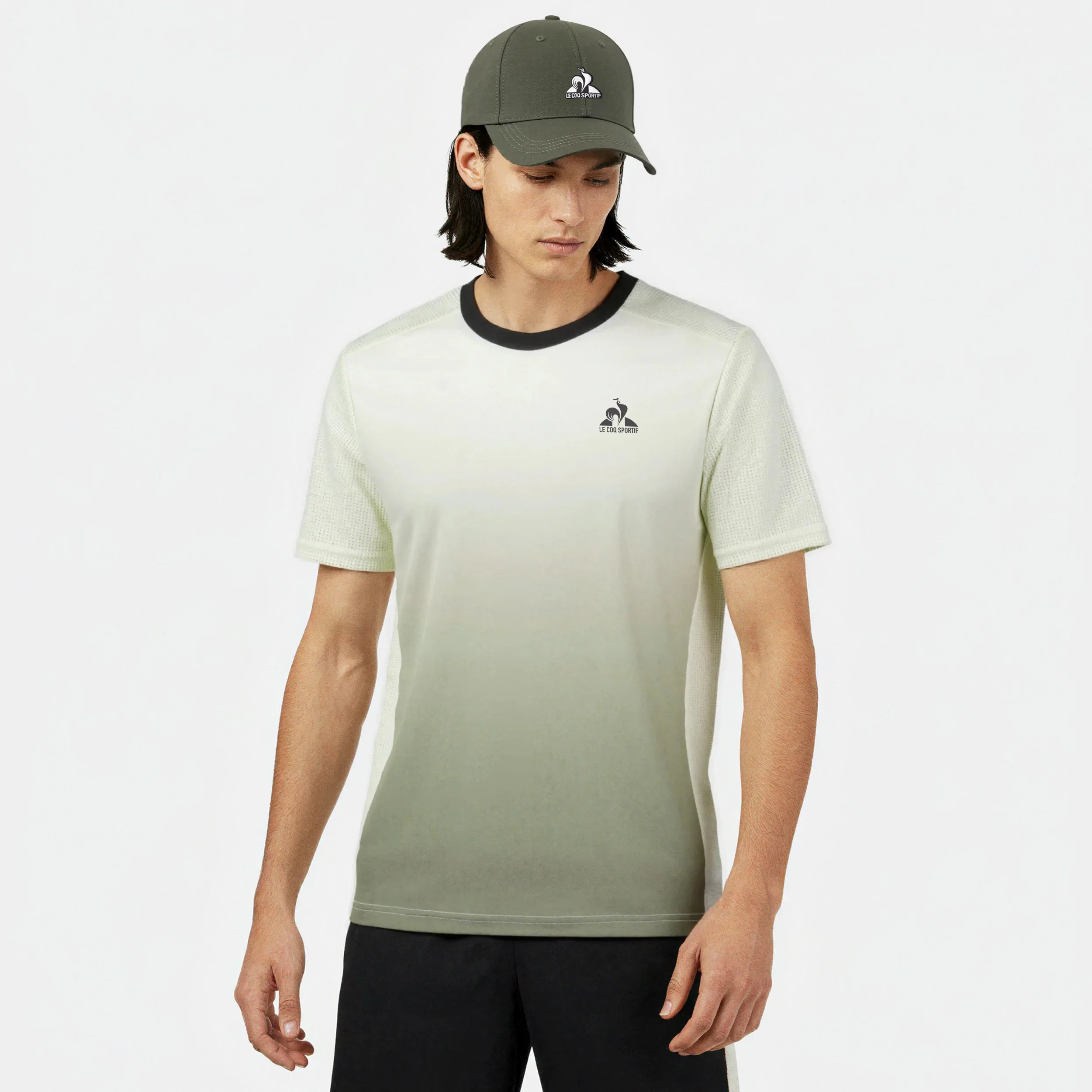 T-shirt d'entraînement avec empiècements côtés ajourés