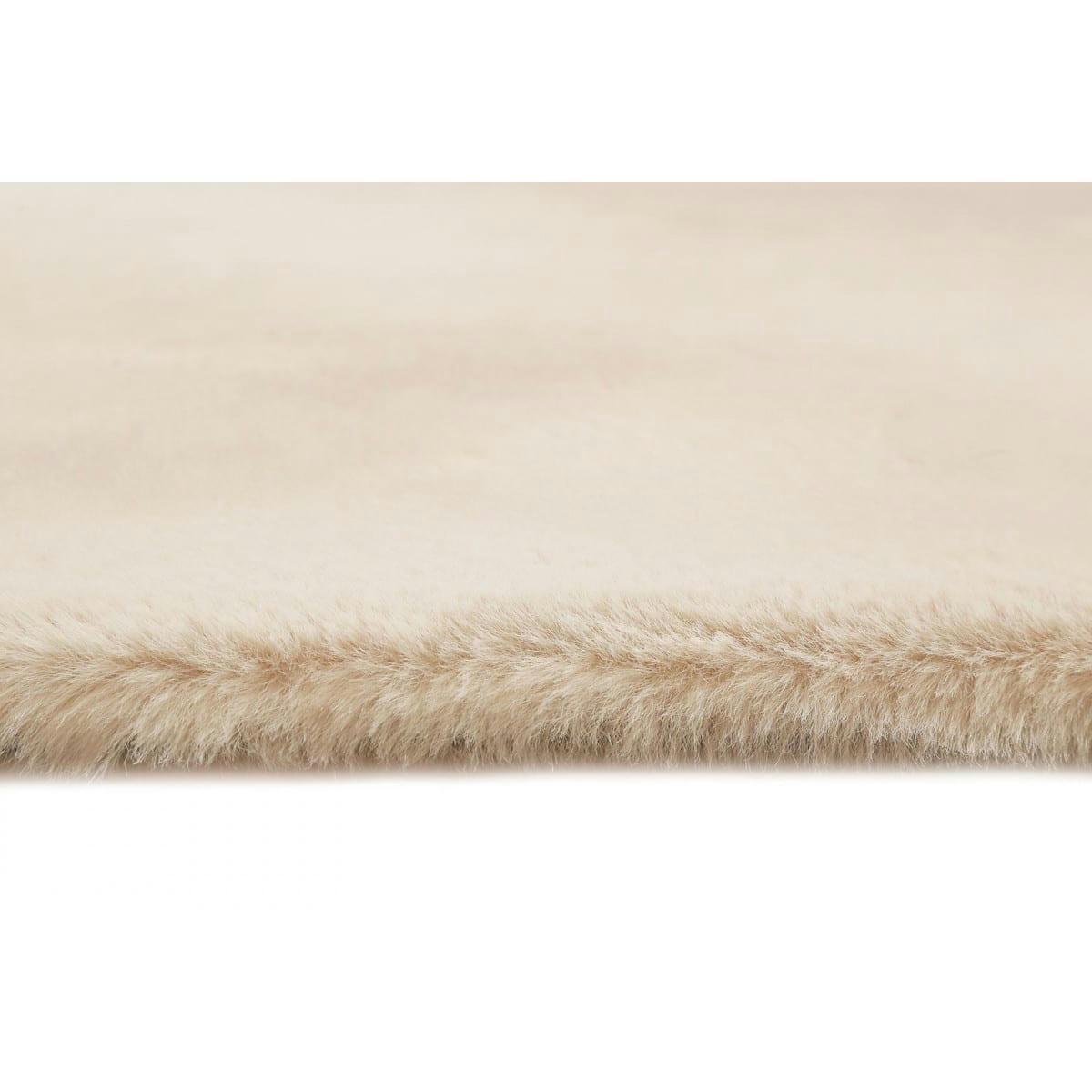 ALICE - Tapis uni design en polyester beige 160x230