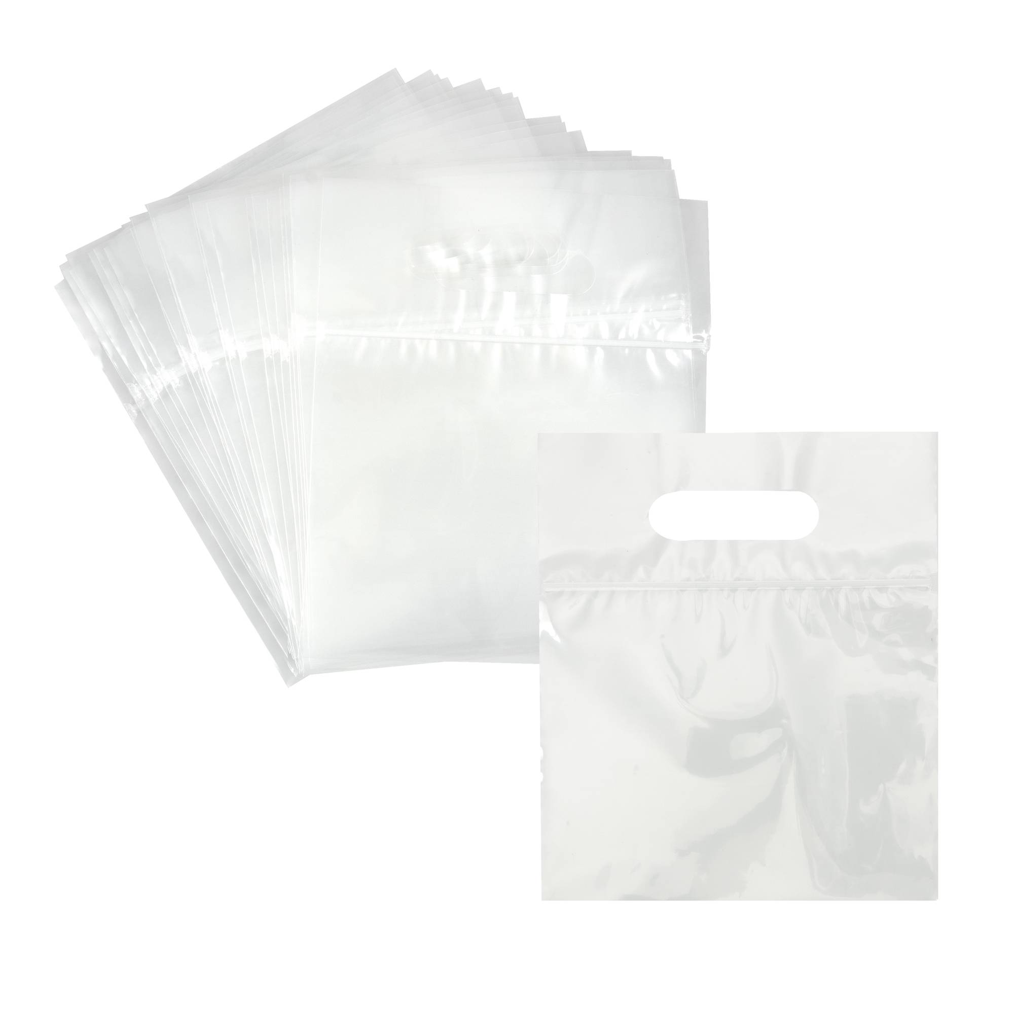 Zipper Bags with Handles 25 Pack