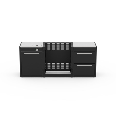 Cuisine extérieure 2 modules pour Genesis 300/400 avec réchaud - Weber