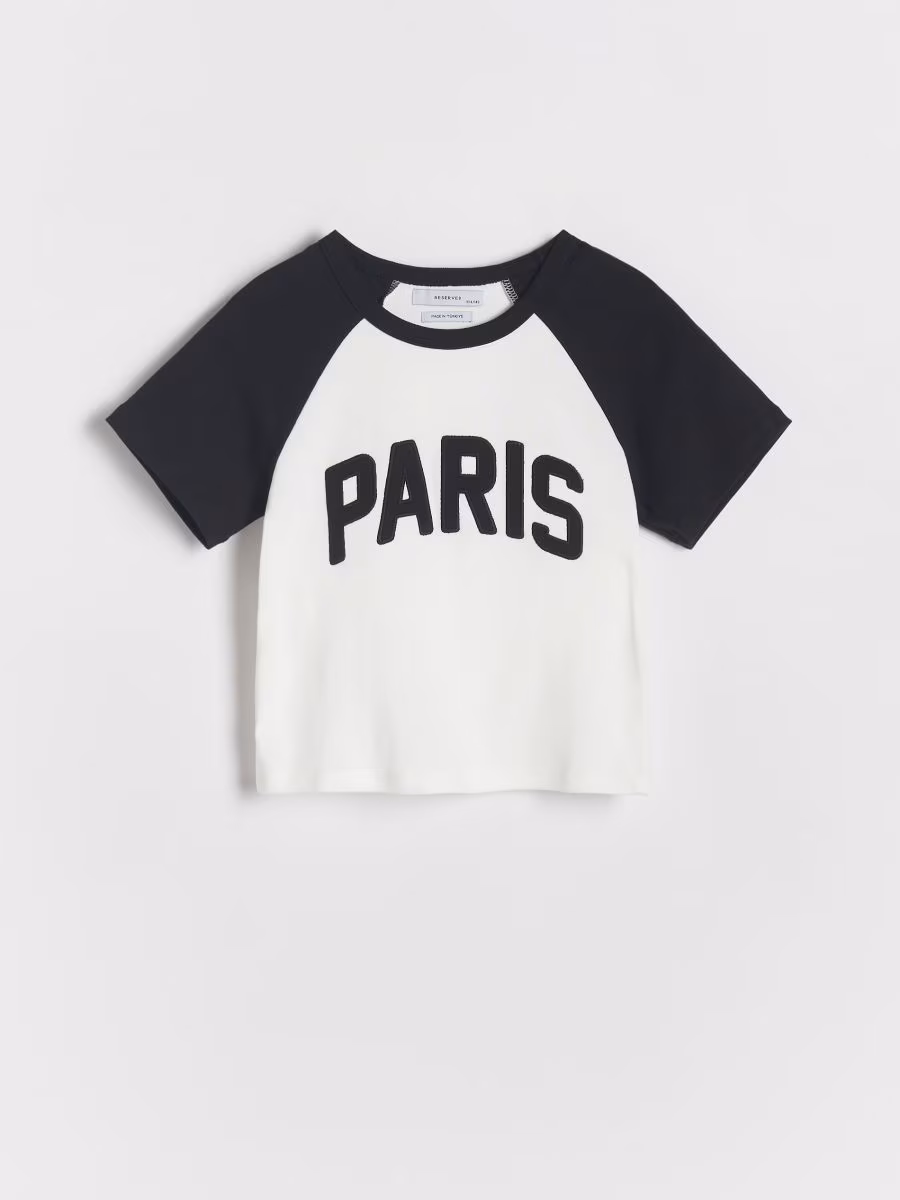 Cotton T-Shirt With Application