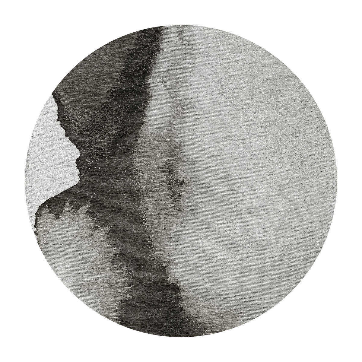 Ecorugs vloerkleed Black Shadow - zwart - 140x140cm