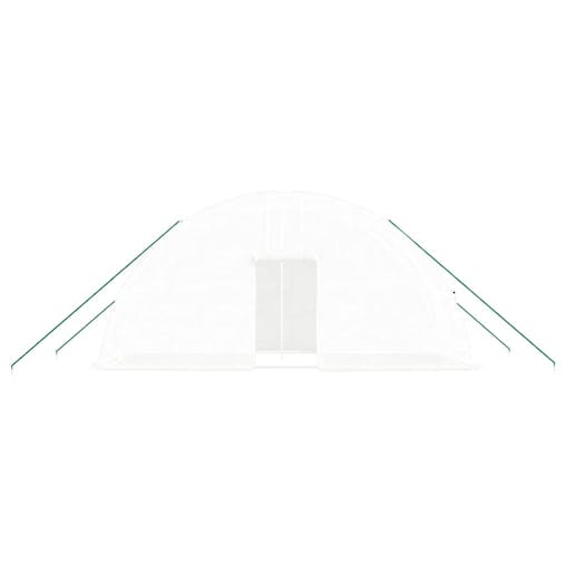 NNEVL Greenhouse with Steel Frame White 12 m&sup2; 6x2x2.85 m