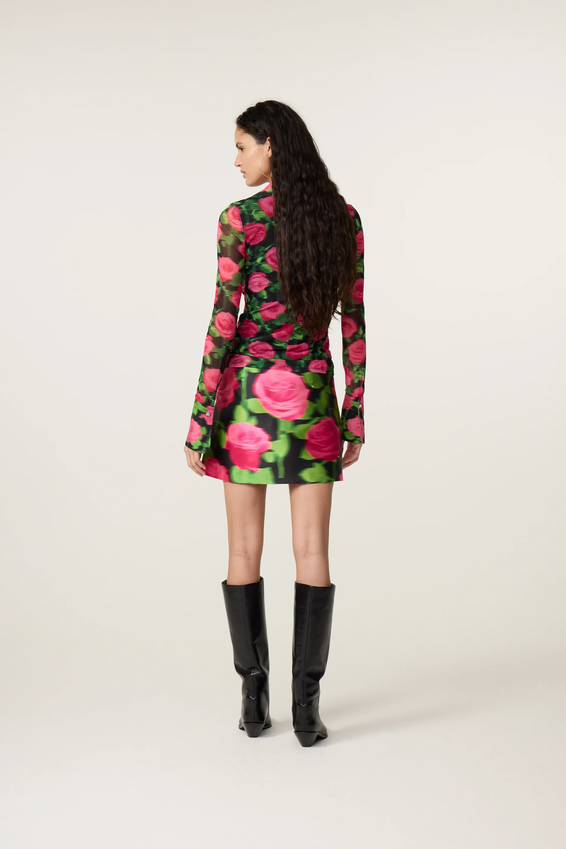 Yanna Blouse | Fab Fuchsia/Black