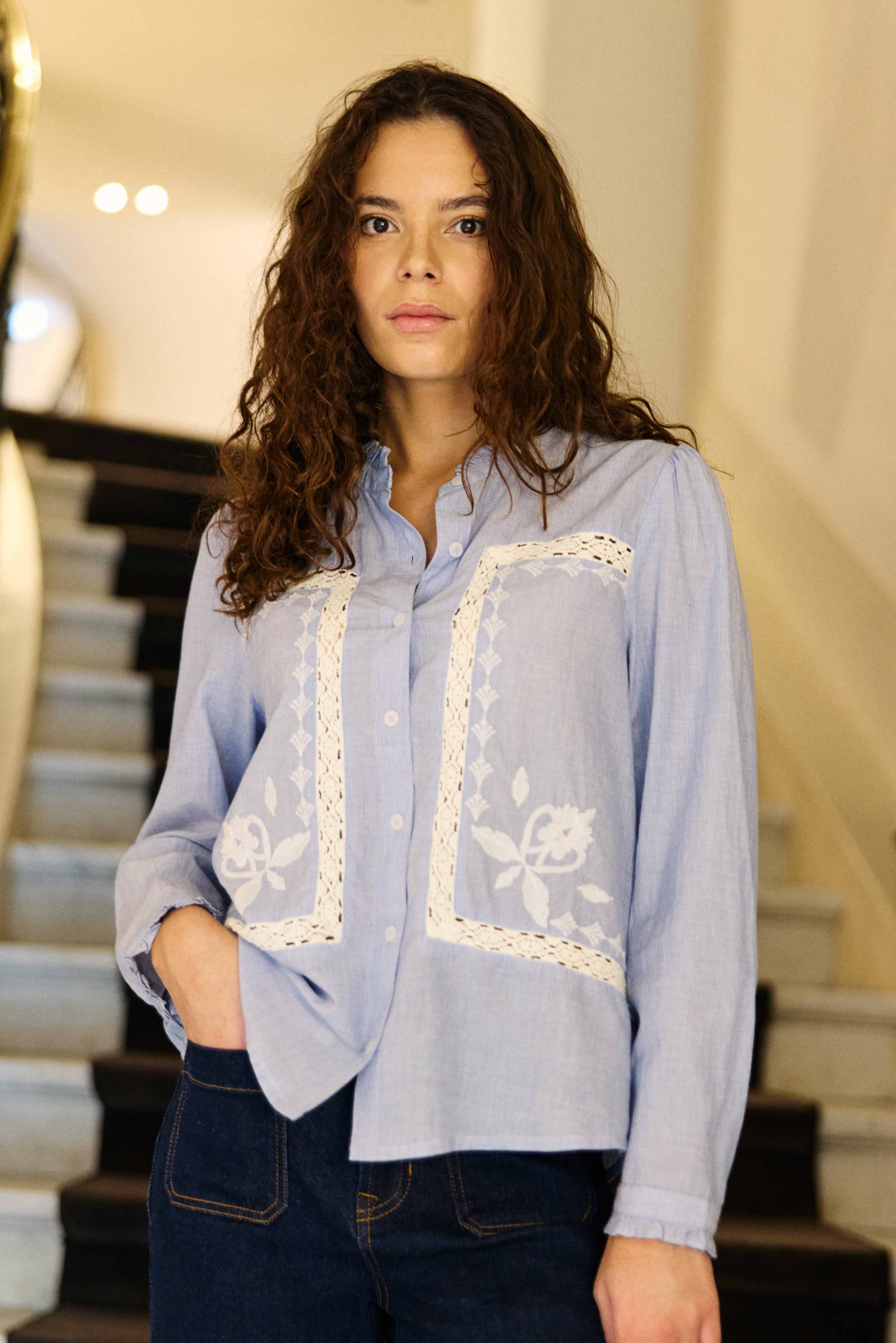 Borys - Blouse dentelle