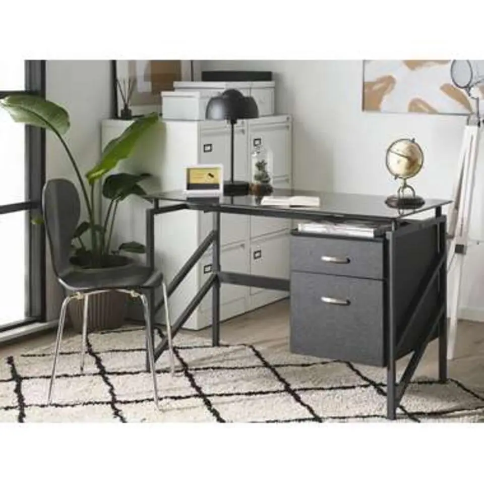 MORITON - Bureau - Zwart - MDF