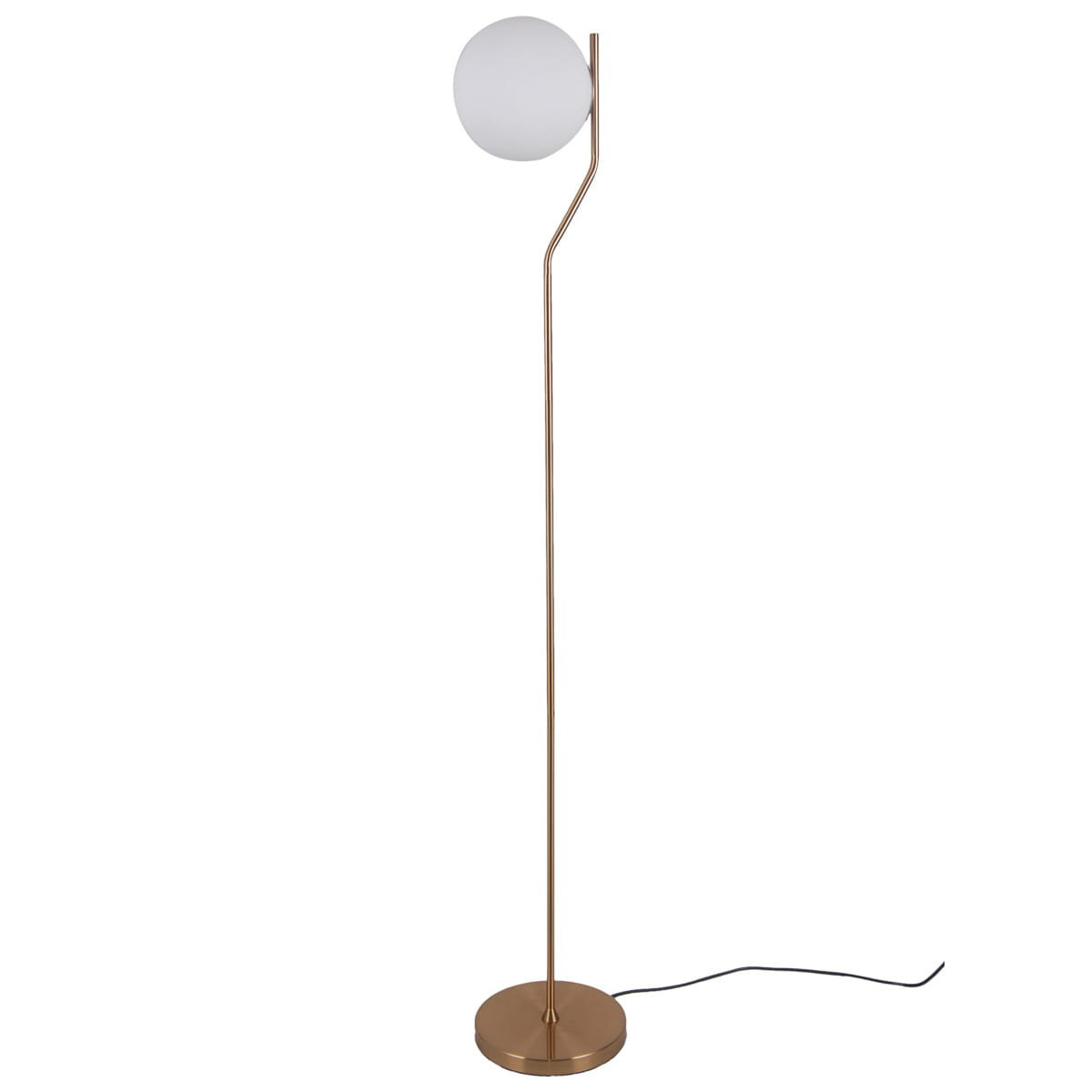 Lampa podłogowa mosiężno-biała Carimi1xE27x5W wym:152x20x20cm Italux