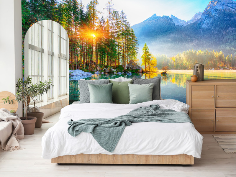 Fototapeta Jezioro Hintersee 100x70cm
