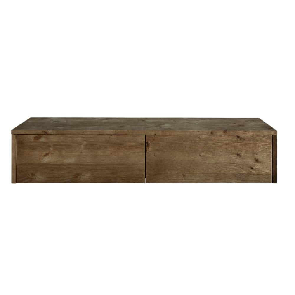 GINA - Console d’entrée flottante en bois en couleur marron