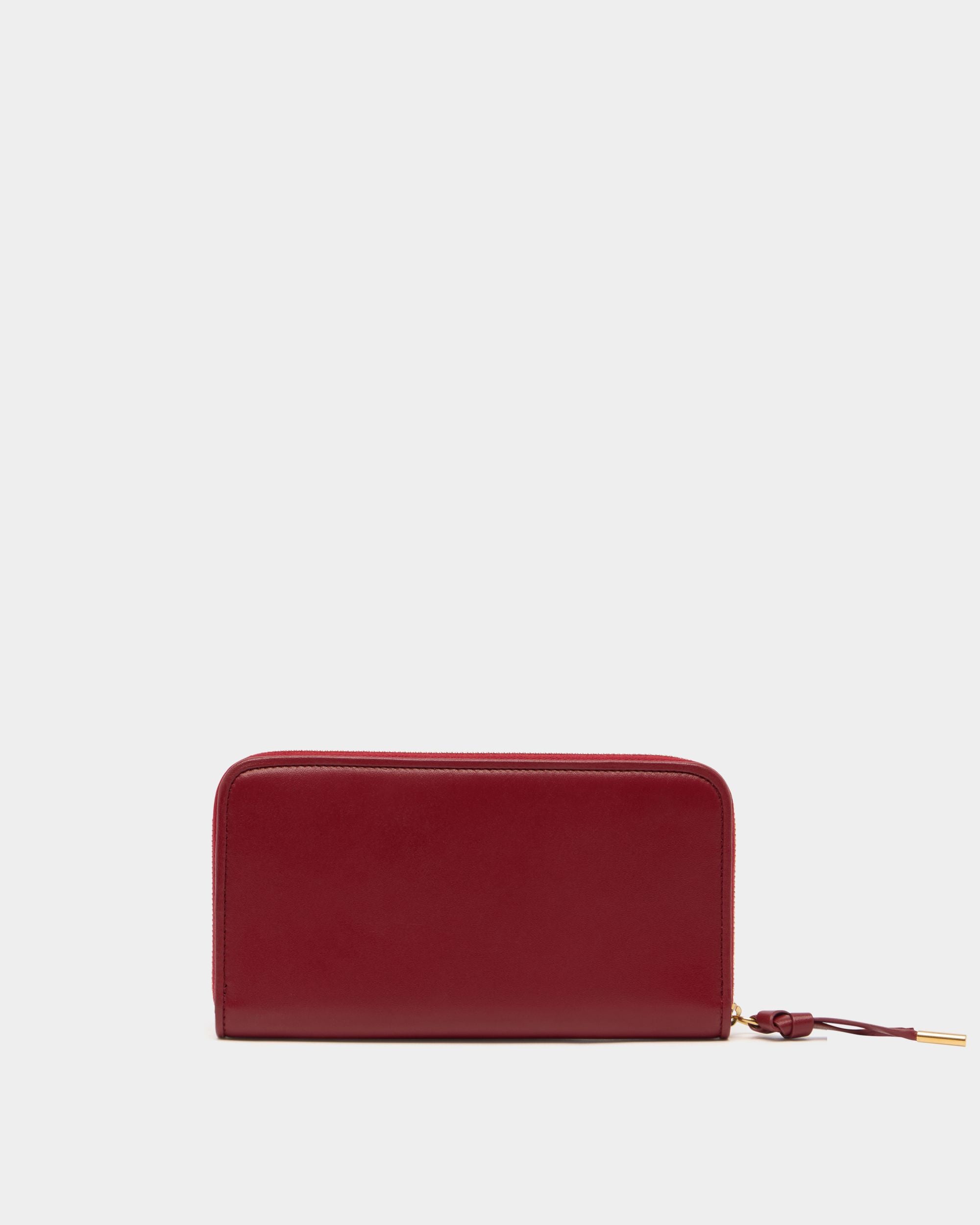 Lange Geldbörse Bally Essential aus rubinrotem Leder