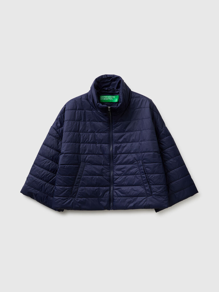 Lightweight padded jacket with 3/4 sleeves