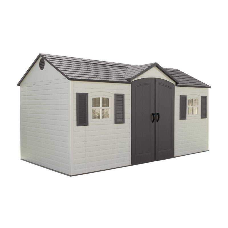 15 ft. x 8 ft. Double Door Storage Shed - Wayfair