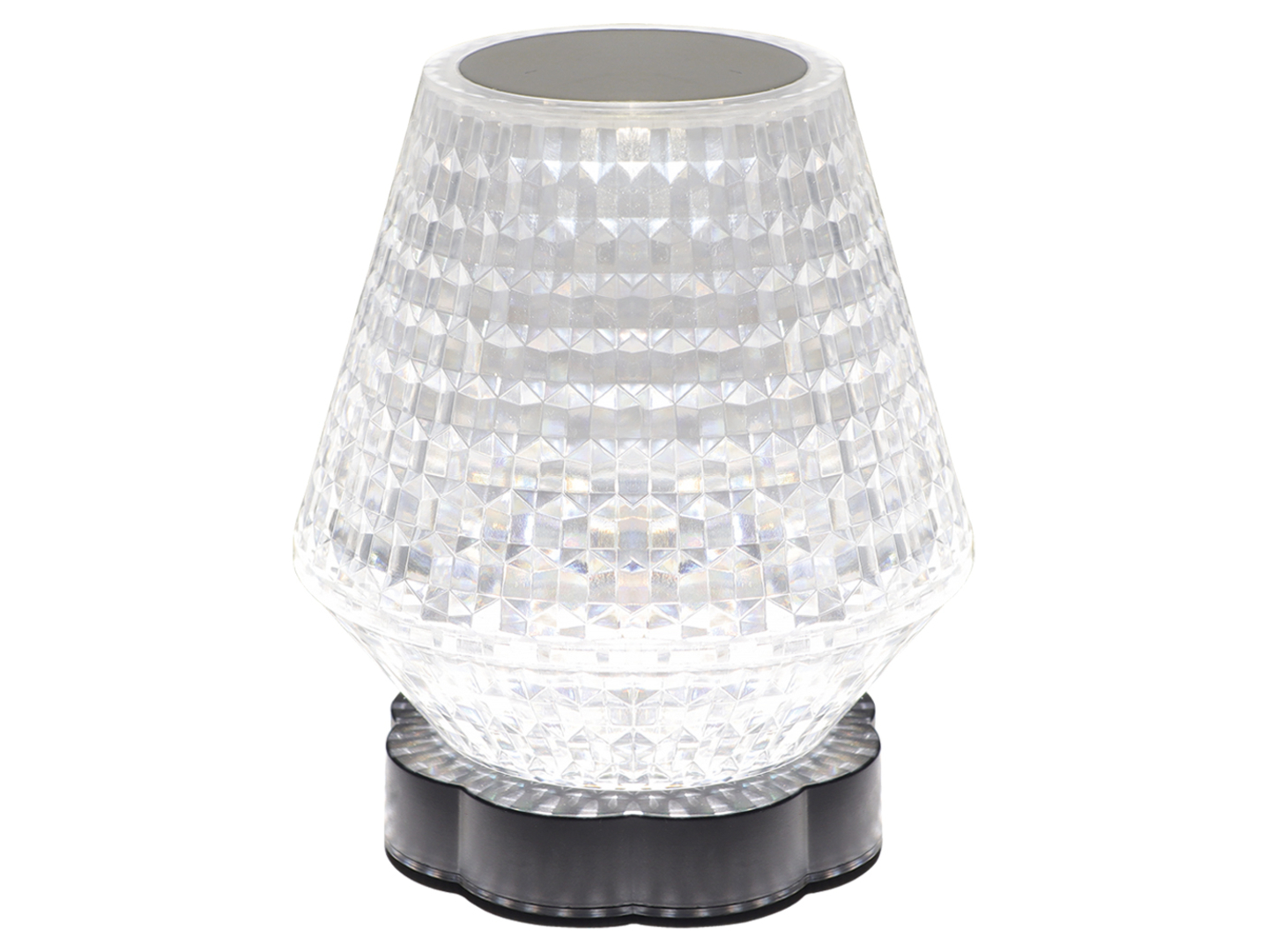 Lampa stołowa Abi LED ze ściemniaczem transparentna