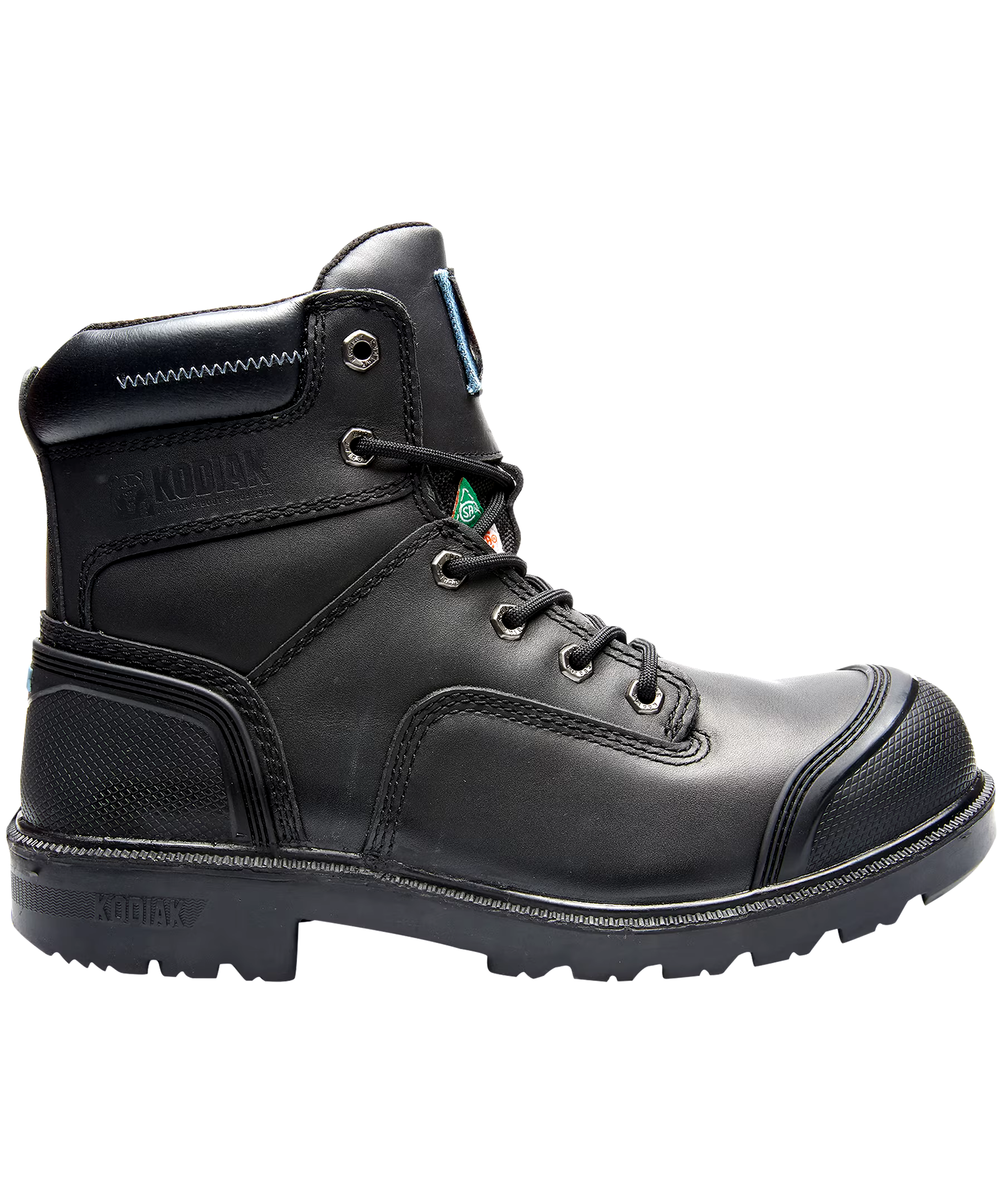 Kodiak Men's Blue Plus 6 Inch Aluminum Toe Composite Plate Waterproof Work Boots Black