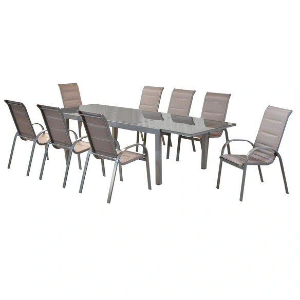 Gartenmöbelset »Amalfi«, 8 Sitzplätze, Aluminium/Textil