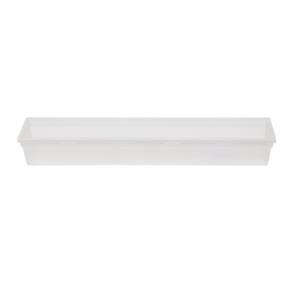 Organisateur tiroir plastique blanc transparent 38x8xH5cm