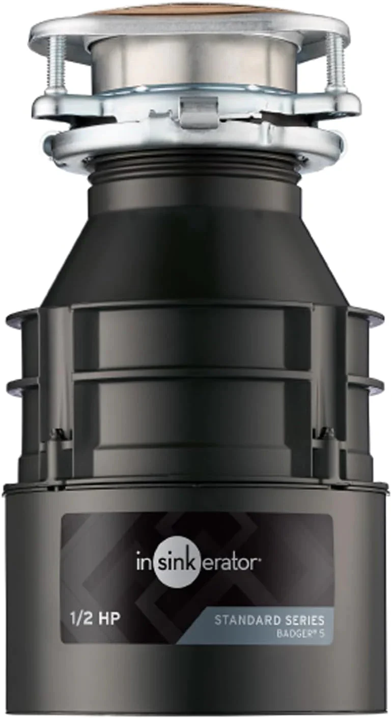 InSinkErator Badger 5 Garbage Disposal, Standard Series 1/2 HP Continuous Feed Food Waste Disposer