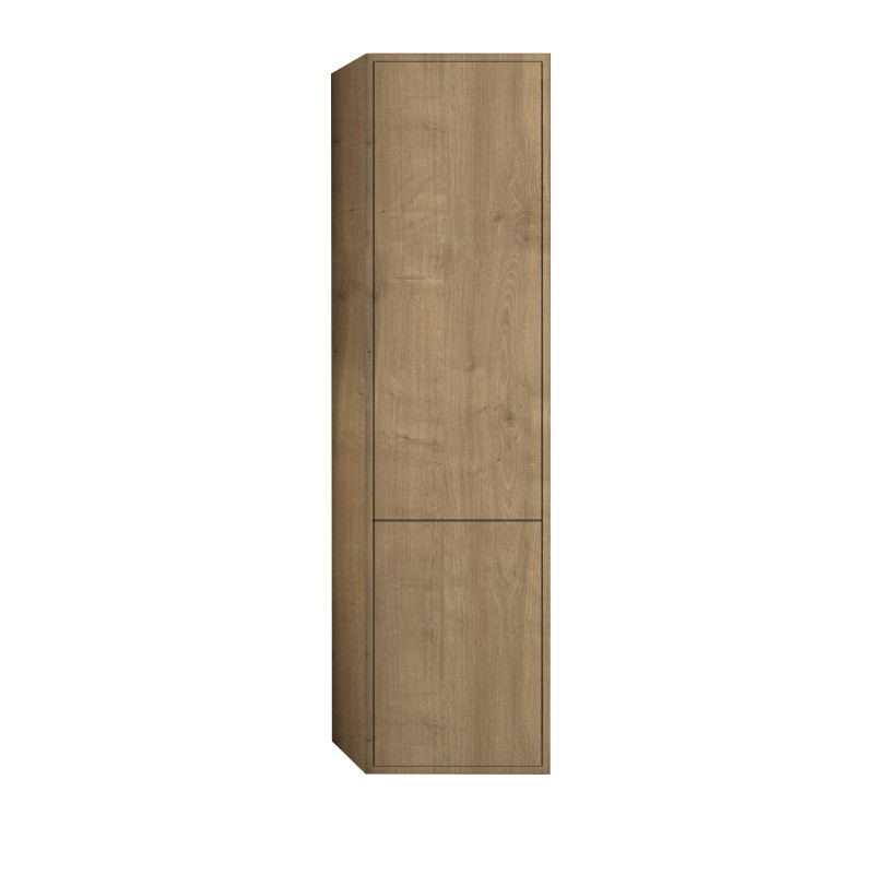 Colonne de salle de bain avec panier de linge Marny Chêne Arlington 40 x 156 x 35 cm ALLIBERT