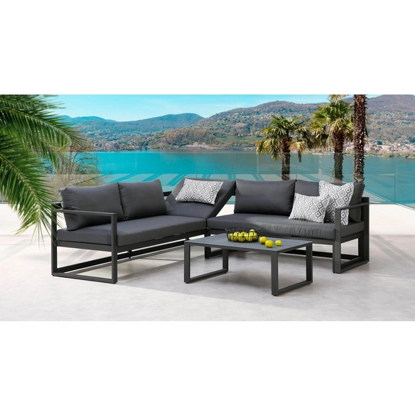 Loungemöbel-Gruppe »Rhodos«, 5 Sitzplätze, Aluminium, inkl. Auflagen