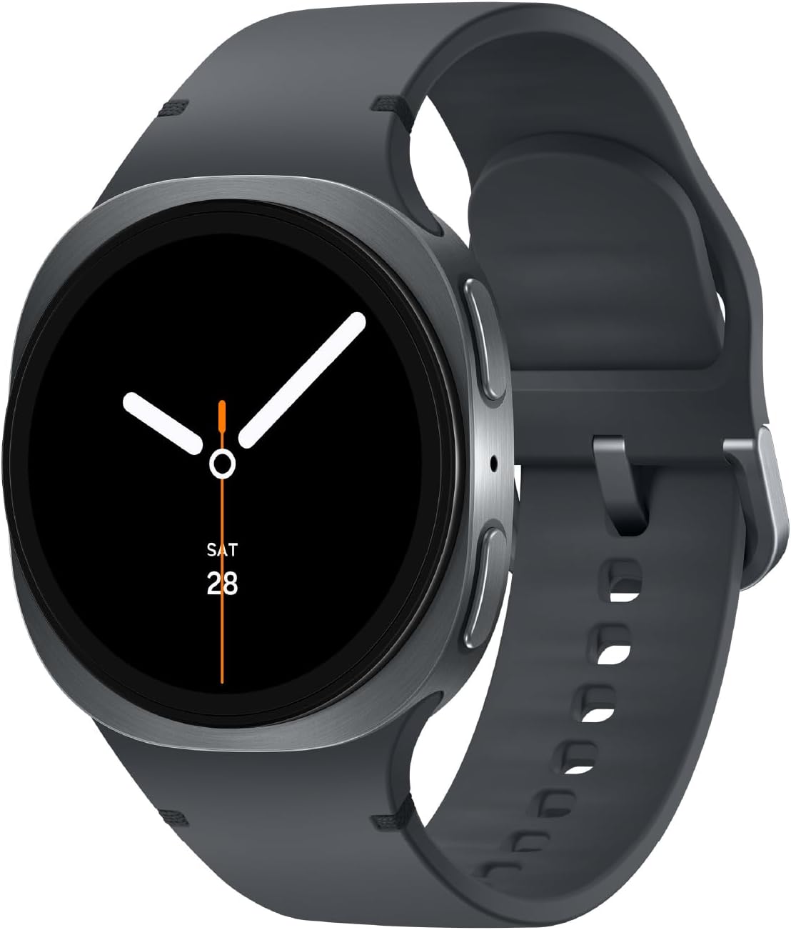 Samsung Galaxy Watch 8 (2025) 40mm Bluetooth Smartwatch  Cushion Design  Fitness Tracker  Sleep Coaching  Running Coach  Energy Score  Heart Rate Tracking  Graphite [US Version  2 Yr Warranty]