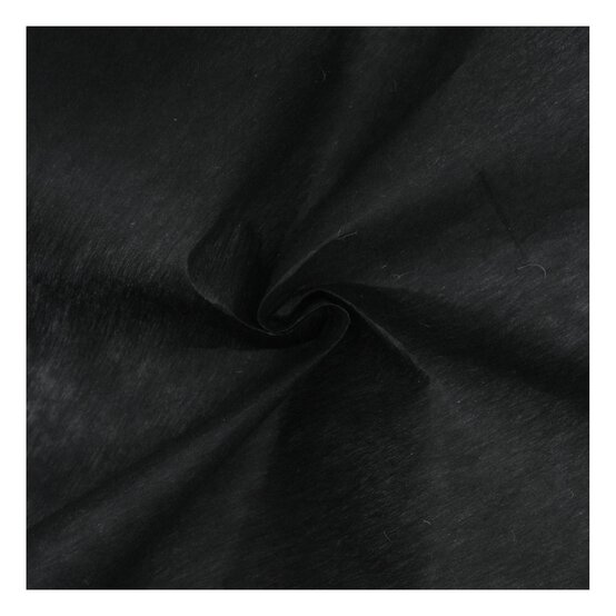 Black Medium Weight Interfacing Fabric by the Metre