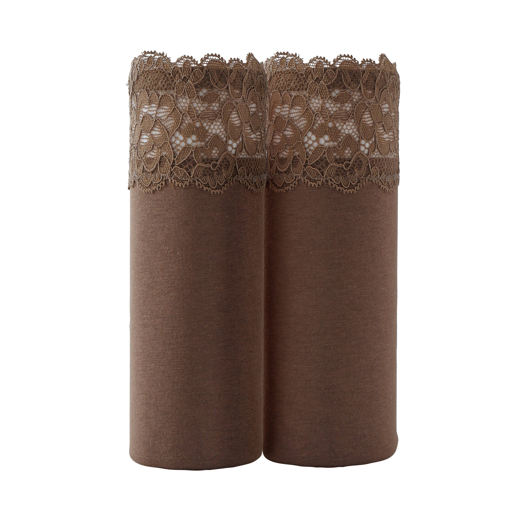 Culotte supermaxi coton stretch ceinture dentelle - lot de 2