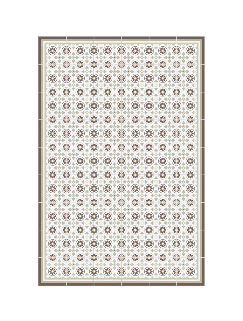 BARCELONE - Tapis en vinyle Llull beige 120x180