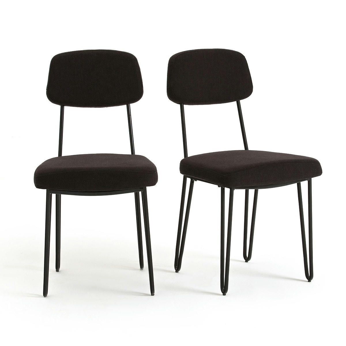 Lot de 2 chaises vintage métal, Daffo