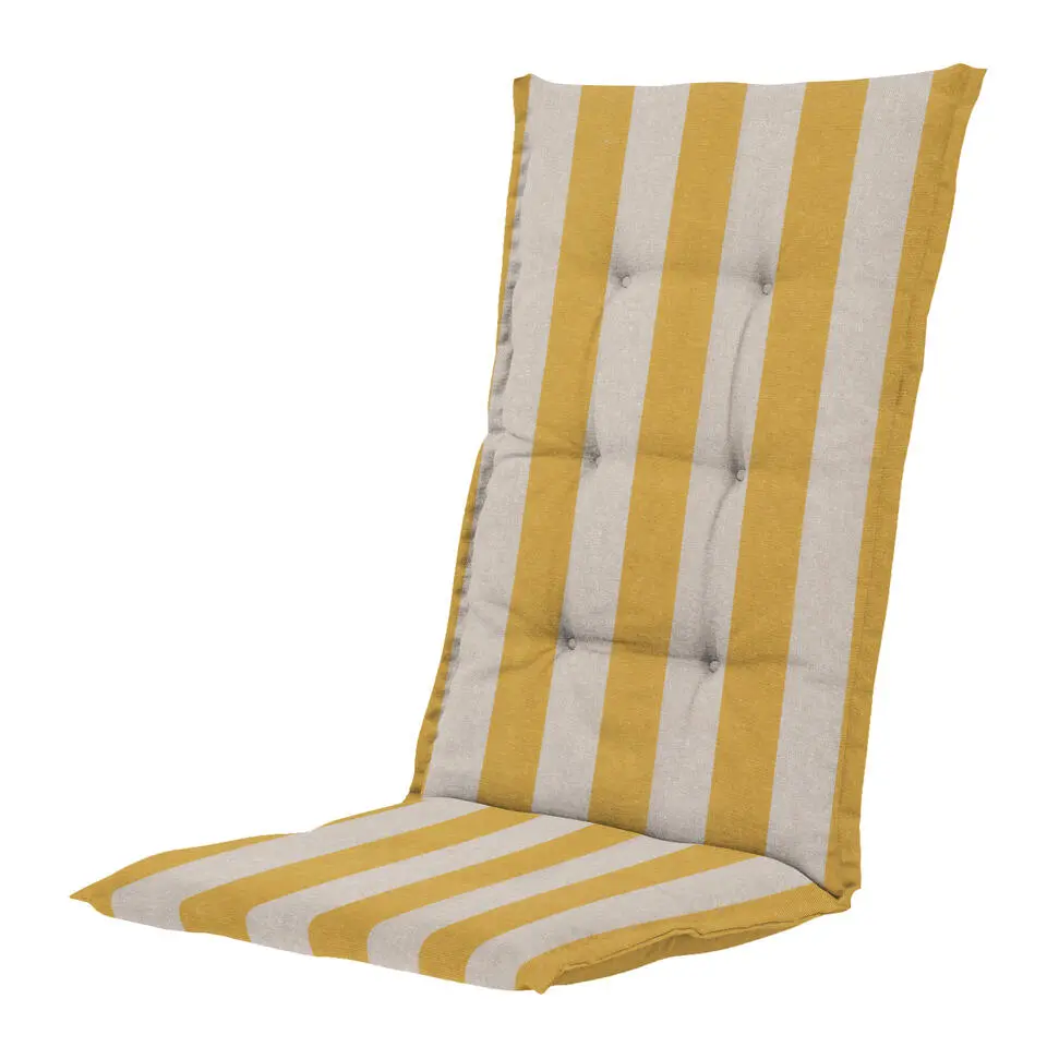 Madison - Kussen hoge rug Amora - Geel - 123x50x5cm - Set van 4