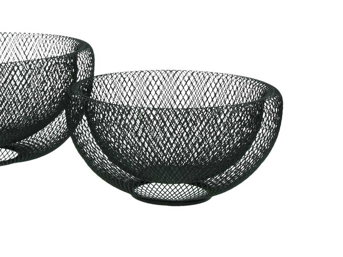 KABU - Lot de 2 paniers en métal noir