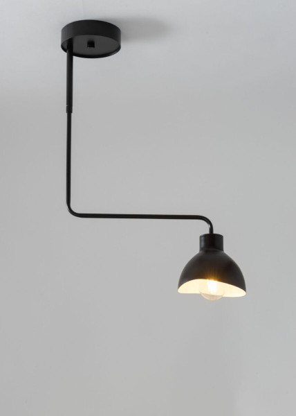 Lampa wisząca czarno-biała Holi 1xE27x15W wym: 60x43x14,5 cm Sigma Lighting