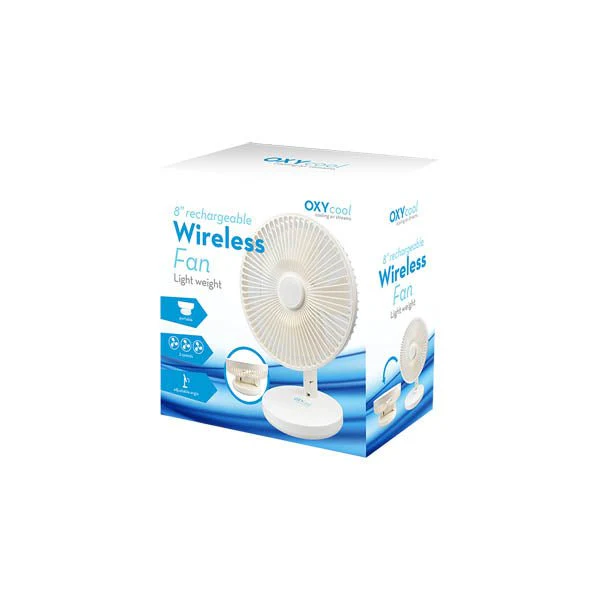 Wireless Fan Rechargeable 8 Inch