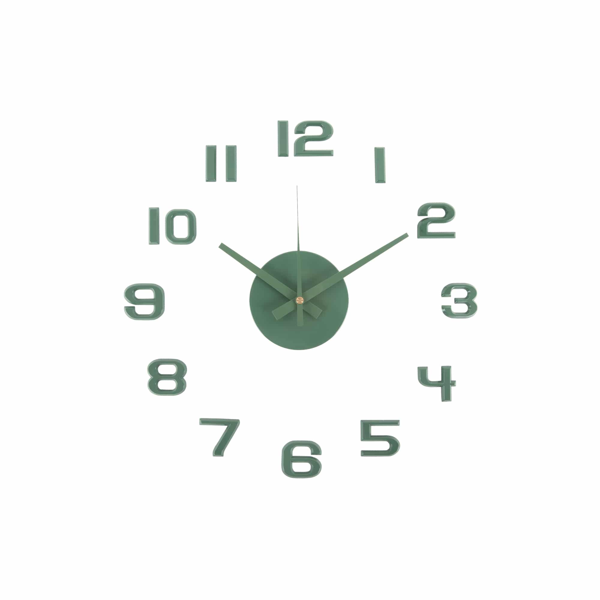 Karlsson wandklok DIY Sunset Numbers - groen - Ø35cm