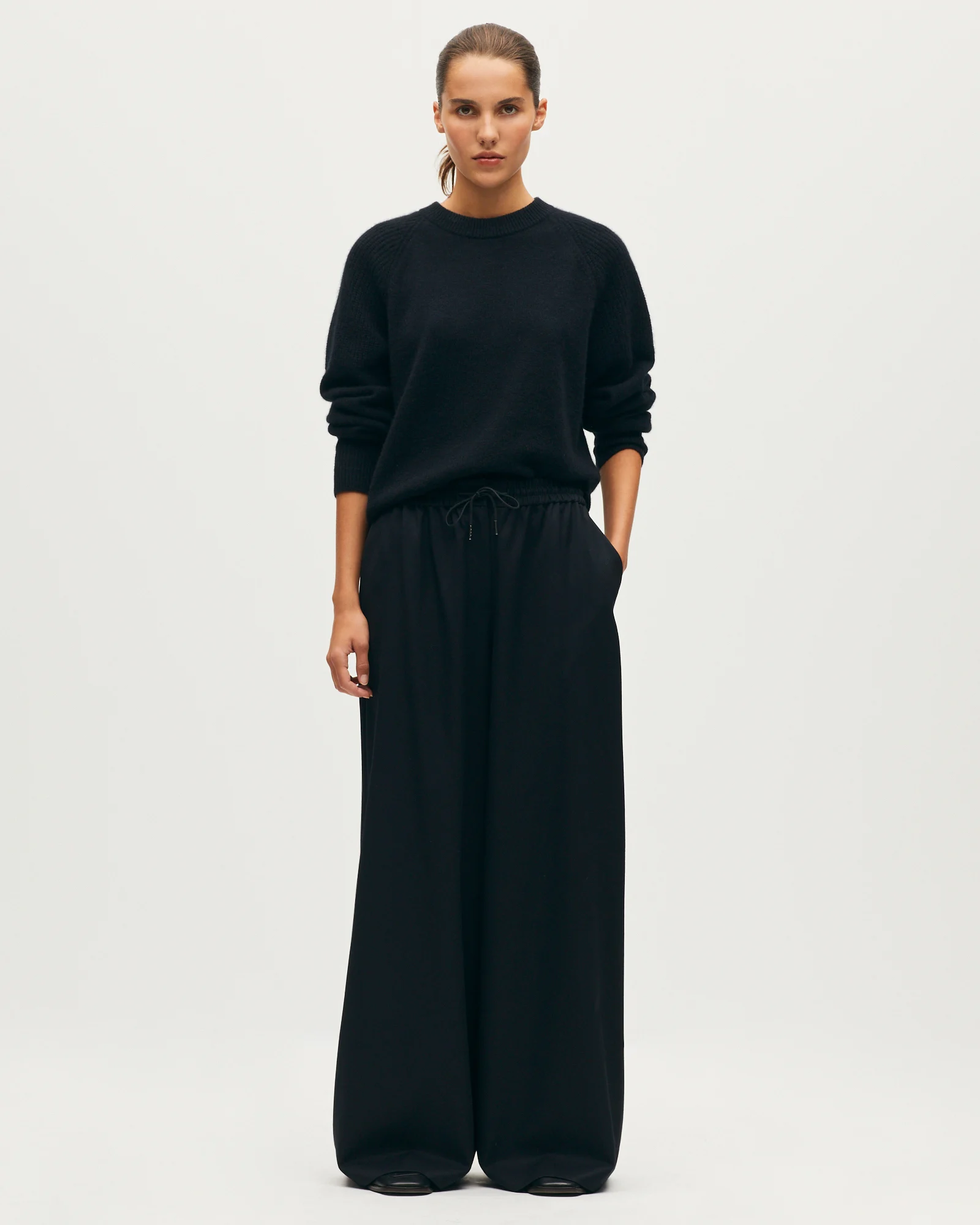 Pantalon ample à plis YVONNE